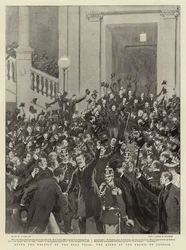 Nach dem Urteil im Zola-Prozess, die Szene im Palais de Justice